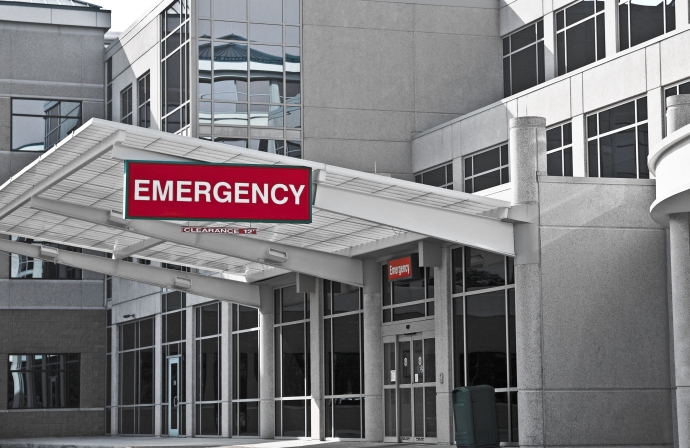 17 days after my discharge from the hospital, I ended up in the hospital's emergency room. (Note: this is a stock photo and doesn't actually show the hospital whose ER I showed up at.)